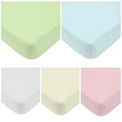 Wholesale - 1pc Cotton Jersey Knit Crib Fitted Sheet